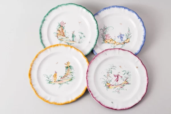 Louis XV dessert plate with Chinese motif