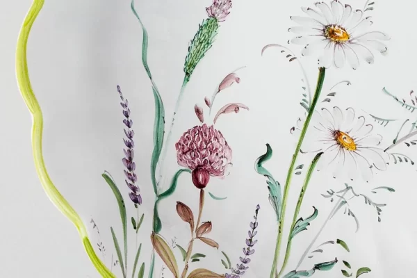 Detail of wild flowers motif