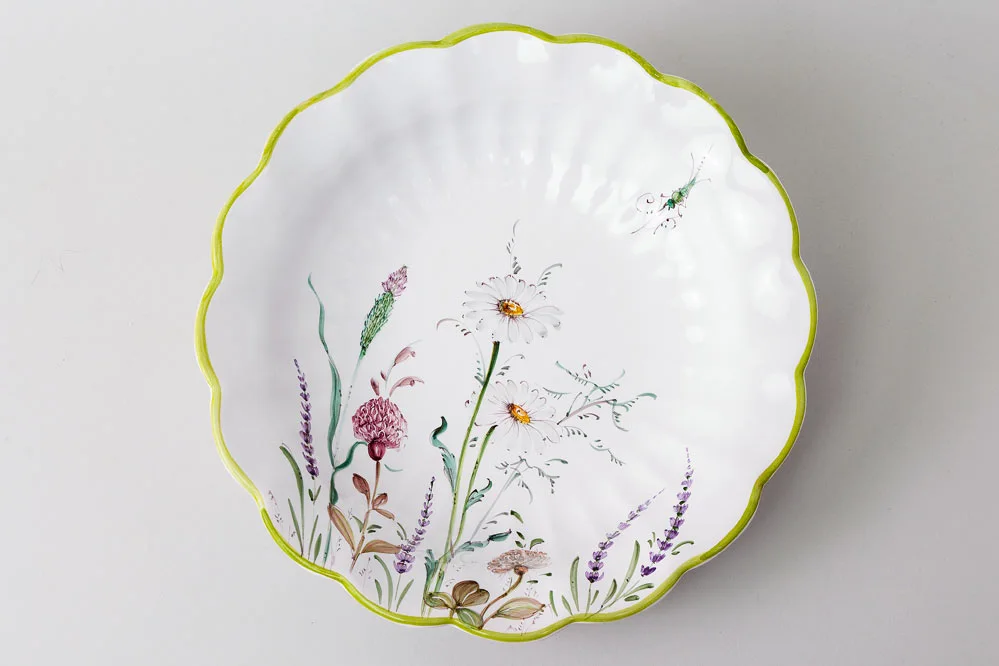 Louis XV bowl with wild flowers motif