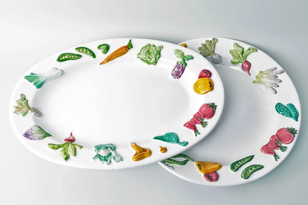 Raised vegetables platter